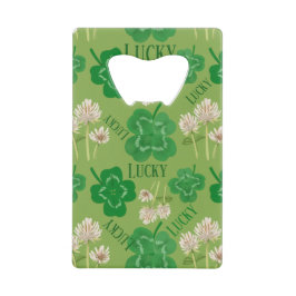 St Patrick's Day mit grünem Clover Flaschenöffner