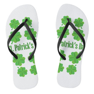 St. Patrick's Day mit Klee Flip Flops