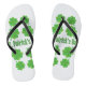 St. Patrick's Day mit Klee Flip Flops (Fußbett)