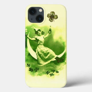 ST. PATRICK'S DAY MOON LADY MIT KLEEBLÄTTERN Case-Mate iPhone HÜLLE