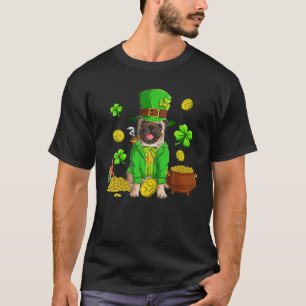 St Patricks Day Mops Irish Dogs Lover Saint Paddys T-Shirt