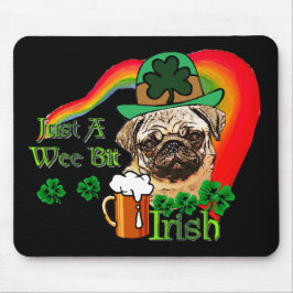 St. Patrick's Day Mops Mousepad