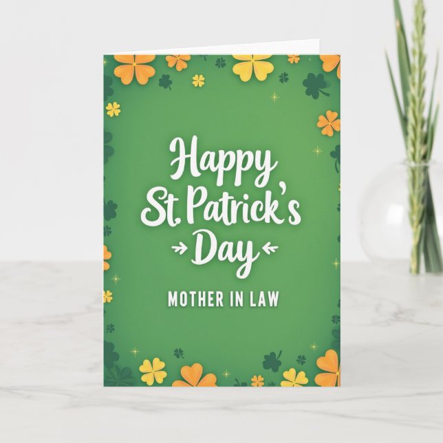 St. Patrick's Day Mutter Karte (Vorderseite)