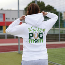 St. Patrick's Day Niedlich One Lucky Mops Mama