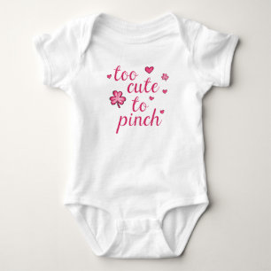 St. Patricks Day Niedlich Pink zu Niedlich, um Mäd Baby Strampler