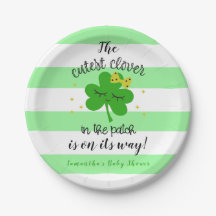 St Patrick's Day Niedliches Clover Baby Shower Par