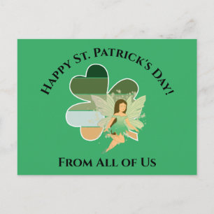 St. Patrick's Day Not Kleeblatt Irish Fairy Postkarte
