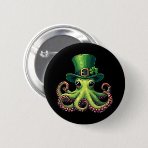 St Patricks Day Octopus Niedlich Saint Pattys Button
