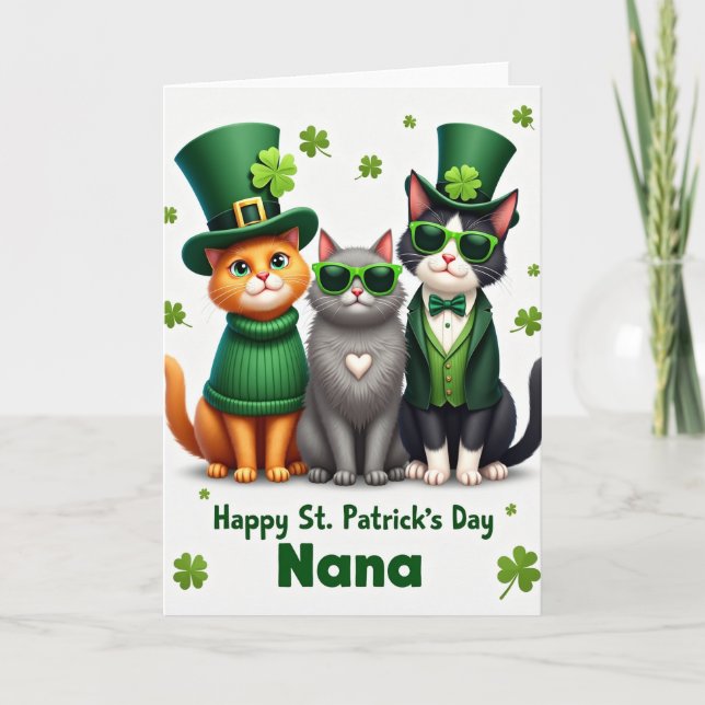 St. Patricks Day Oma Karte (Vorderseite)