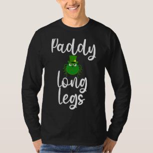 St Patrick's Day Paddy Long Legs Green Spider T-Shirt