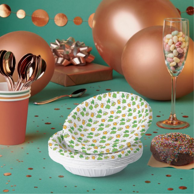 St. Patrick's Day Paper Bowls Pappteller (Multi)