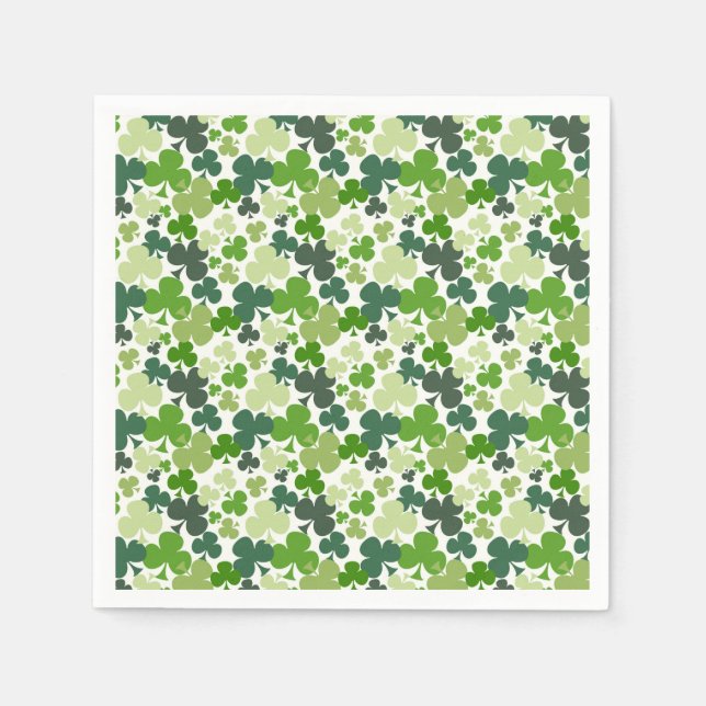 St. Patrick's Day Paper Cocktail Napkins Serviette (Vorderseite)