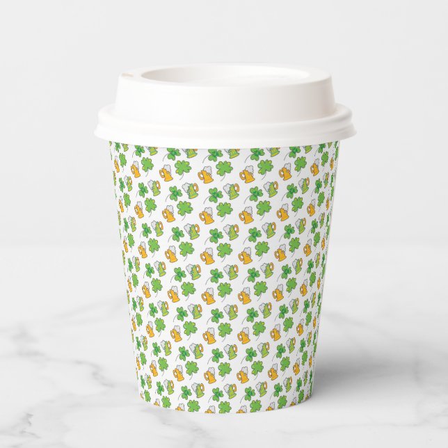 St. Patrick's Day Paper Cups Pappbecher (Rückseite)