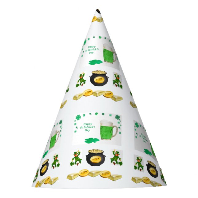 St. Patrick's Day Paper Partyhütchen (Vorderseite)