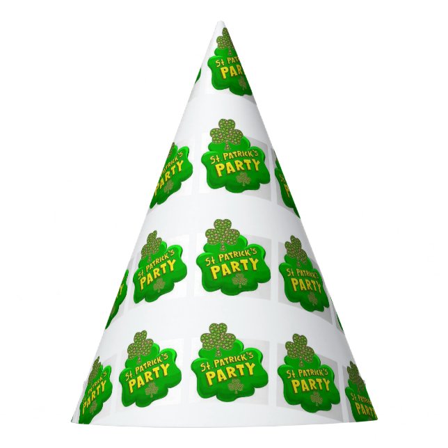 St. Patrick's Day Paper Partyhütchen (Vorderseite)
