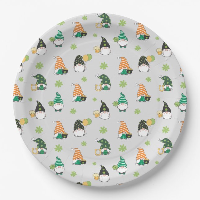 St Patrick's Day Paper Plate Pappteller (Vorderseite)