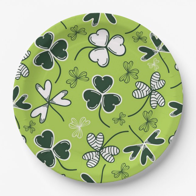 St Patrick's Day Paper Plate Pappteller (Vorderseite)