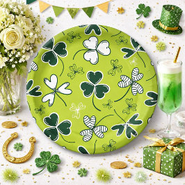 St Patrick's Day Paper Plate Pappteller