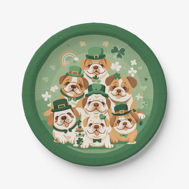 St. Patrick's Day Pappteller (Vorderseite)