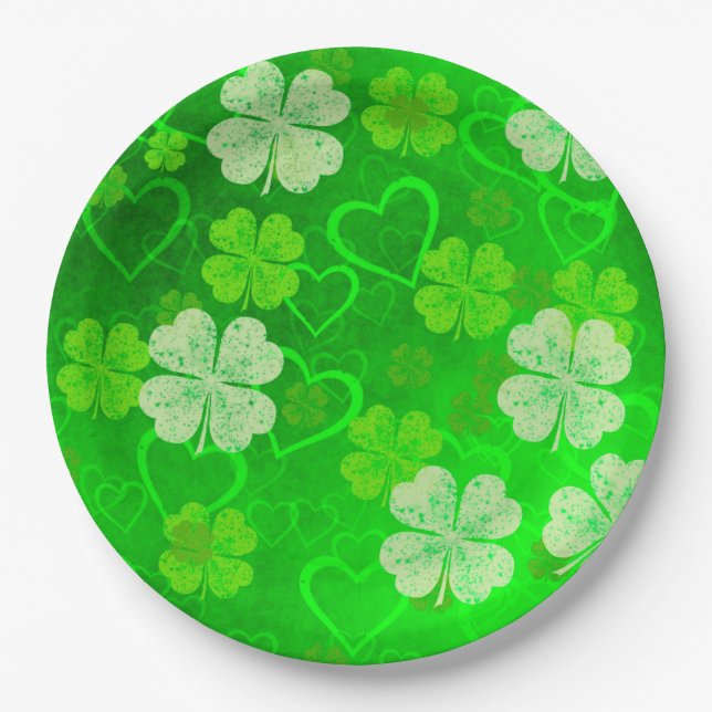 St. Patrick's Day Pappteller (Vorderseite)