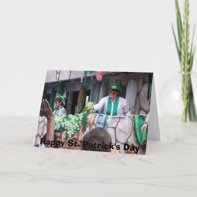 St Patricks Day Parade Karte (Vorderseite)