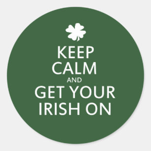 St Patricks Day Parody Runder Aufkleber