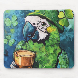 St. Patrick's Day Parrot Mouse Pad Mousepad
