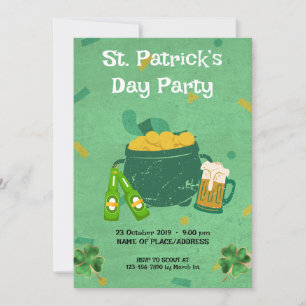 St. Patrick's Day-Party Einladung