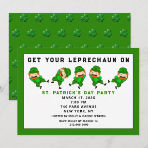 St. Patrick's Day-Party Einladung