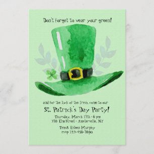 St. Patrick's Day Party Einladung