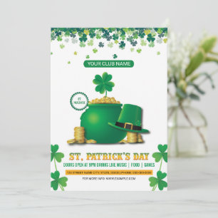 St. Patricks Day Party Einladung