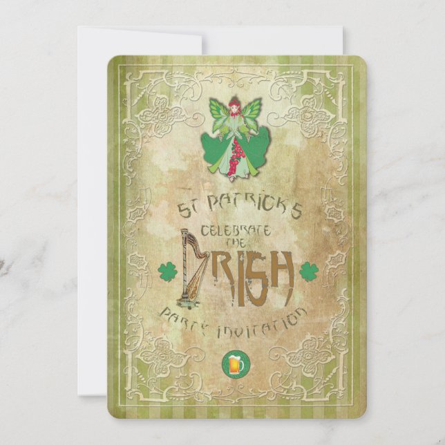 St.Patricks Day - Party Einladung (Vorderseite)