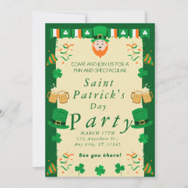 St. Patrick's Day Party Einladung
