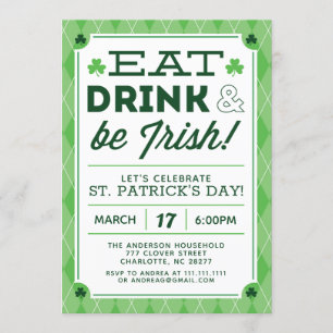 St. Patrick's Day Party Einladung