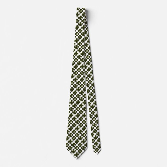 ST PATRICK'S DAY PARTY GREEN IRISH KLEEBLATT KRAWATTE (Vorderseite)