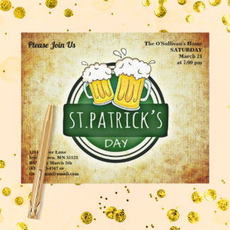 St. Patrick's Day Party Irish Brew Paper