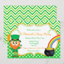 St Patrick's Day Party Leprechaun