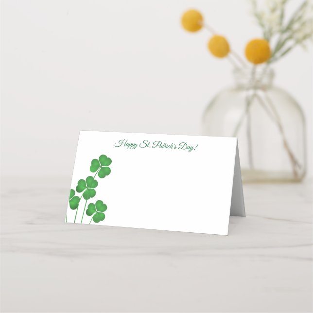 St. Patrick's Day Party Name Platzkarte (Vorderseite)