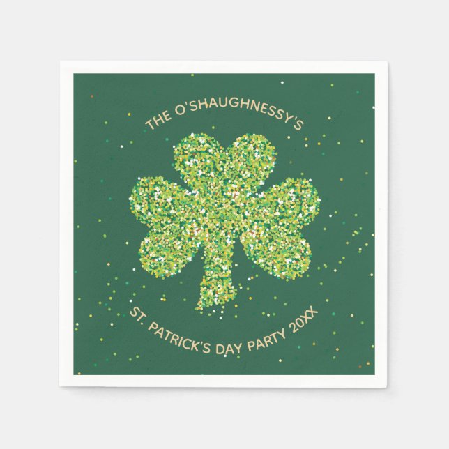 St. Patrick's Day Party Napkins - Anpassen Serviette (Vorderseite)