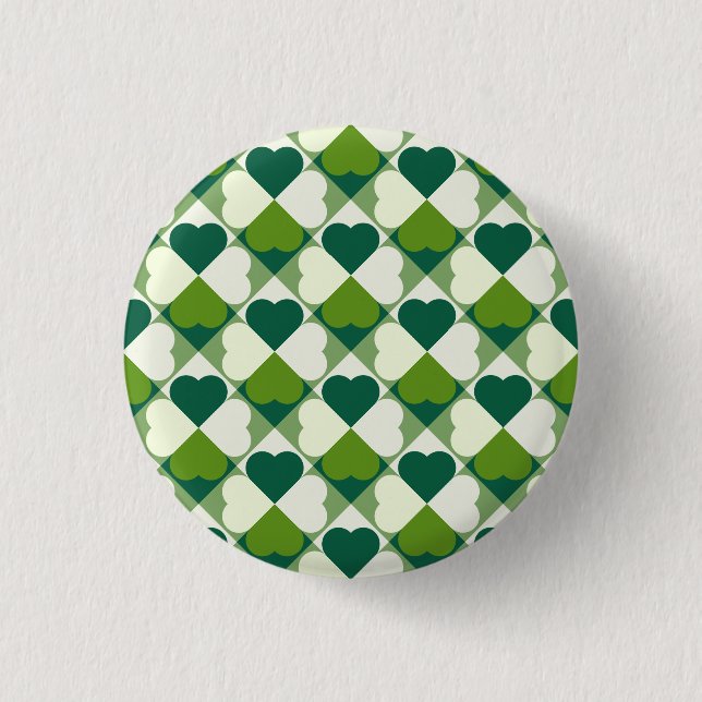 St. Patrick's Day Pattern Button (Vorderseite)