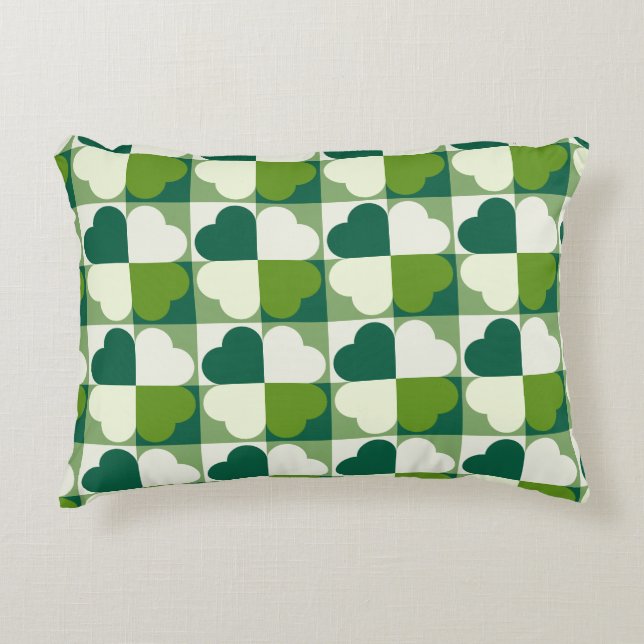 St. Patrick's Day Pattern Dekokissen (Vorderseite)