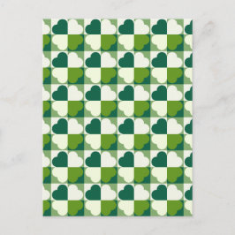 St. Patrick's Day Pattern Feiertagspostkarte