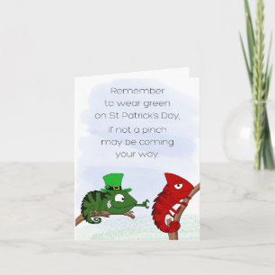 St Patrick's Day Pinch Karte