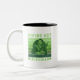 St. Patrick's Day Piping Hot Irish Zweifarbige Tasse