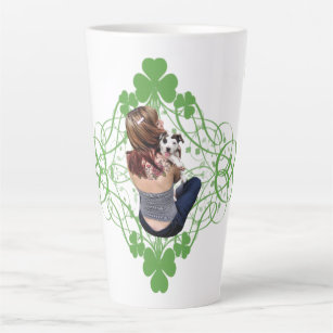 St Patrick's Day Pit Bull T-Bone Lucky Puppy 2009 Milchtasse
