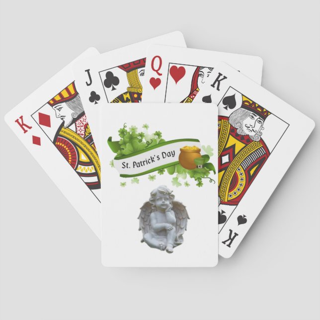 St. Patrick's Day Playing Card Deck Angel Spielkarten (Rückseite)
