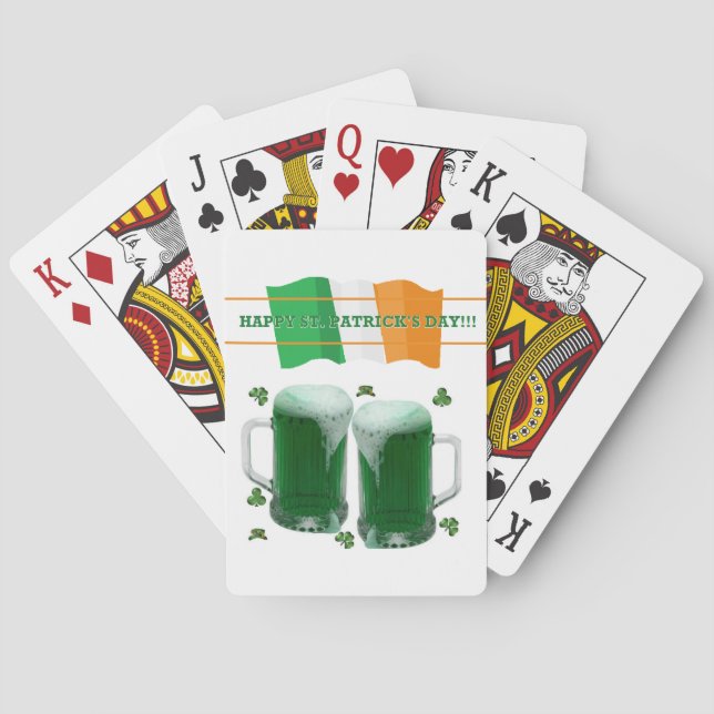 St. Patrick's Day Playing Card Deck Beer Spielkarten (Rückseite)