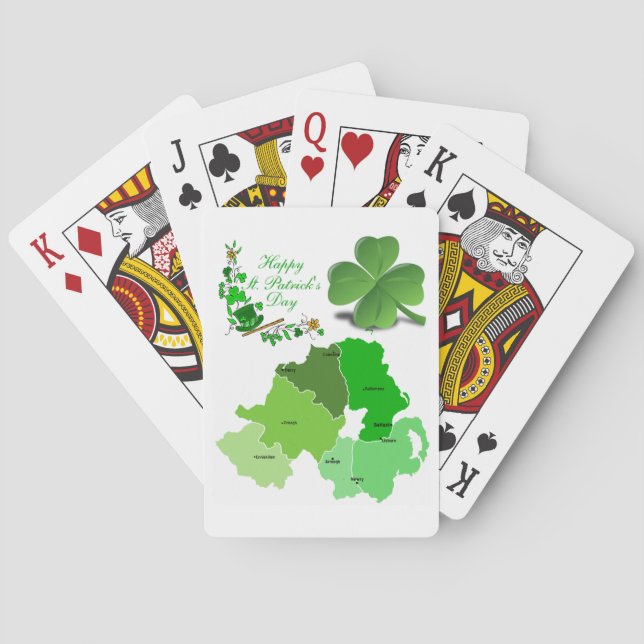 St. Patrick's Day Playing Card Deck Spielkarten (Rückseite)