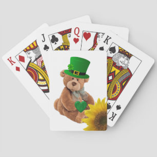 St. Patrick's Day Playing Card Deck Teddy Bear Spielkarten