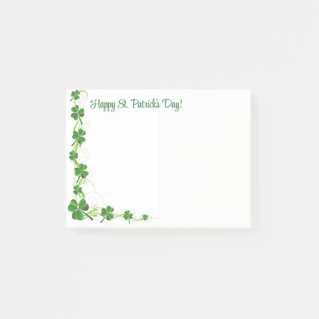 St. Patricks Day Post-it Klebezettel (Vorderseite)